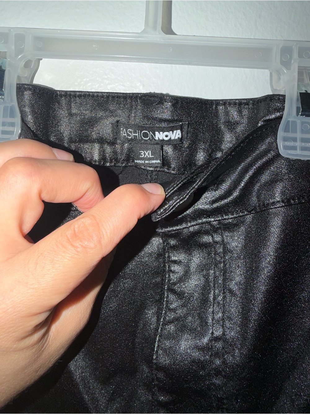 Fashion Nova Men's Black Cargo Moto Zip Pants - Picture 4 of 6